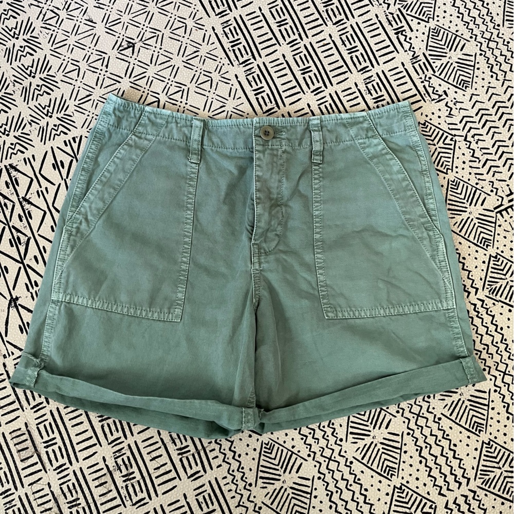 Madewell High Rise Green Shorts Size 26